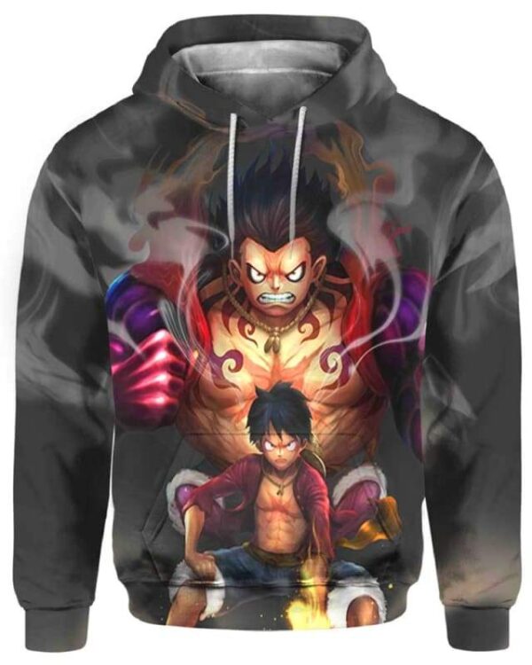 Luffy Gear 4 - All Over Apparel - Hoodie / S - www.secrettees.com