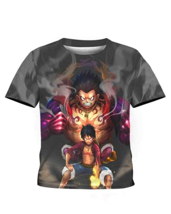 Luffy Gear 4 - All Over Apparel - Kid Tee / S - www.secrettees.com