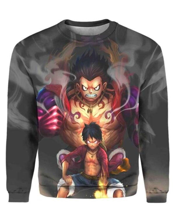 Luffy Gear 4 - All Over Apparel - Sweatshirt / S - www.secrettees.com