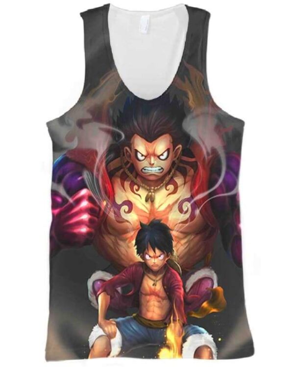 Luffy Gear 4 - All Over Apparel - Tank Top / S - www.secrettees.com