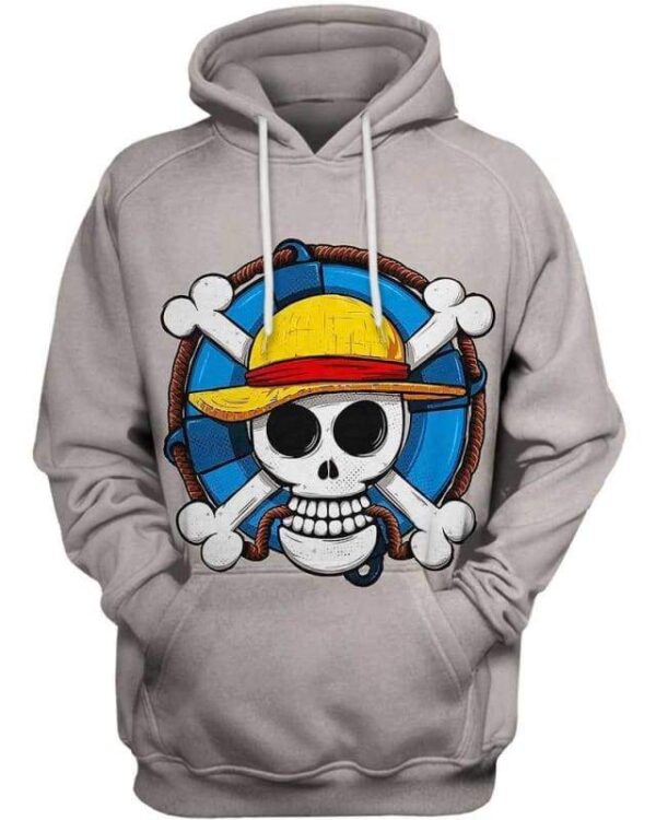 Luffy Symbol - All Over Apparel - Hoodie / S - www.secrettees.com