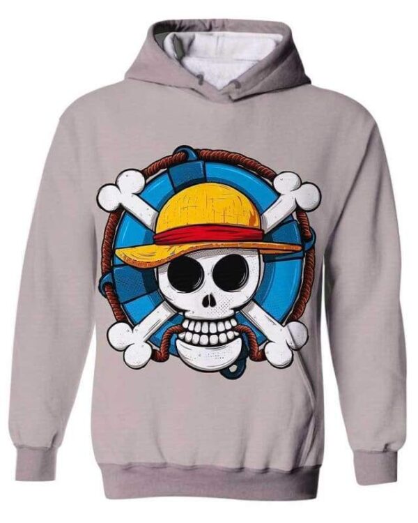 Luffy Symbol - All Over Apparel - Kid Hoodie / S - www.secrettees.com