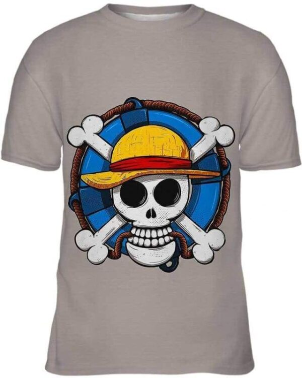 Luffy Symbol - All Over Apparel - Kid Tee / S - www.secrettees.com