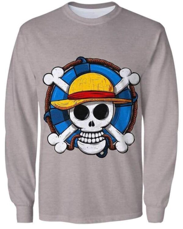 Luffy Symbol - All Over Apparel - Sweatshirt / S - www.secrettees.com