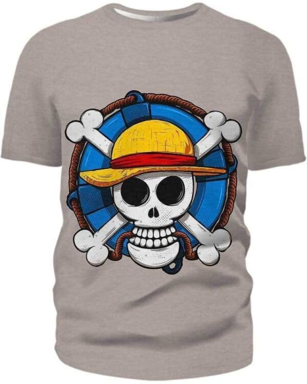 Luffy Symbol - All Over Apparel - T-Shirt / S - www.secrettees.com