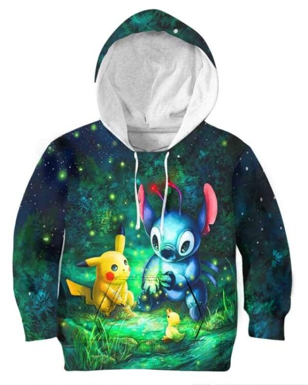 Magic Crystals - All Over Apparel - Kid Hoodie / S - www.secrettees.com