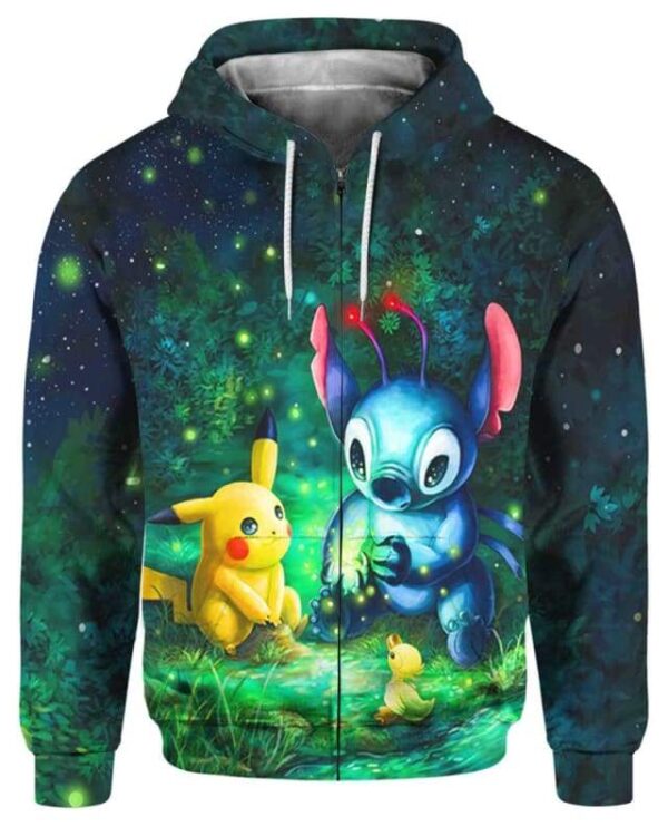 Magic Crystals - All Over Apparel - Zip Hoodie / S - www.secrettees.com