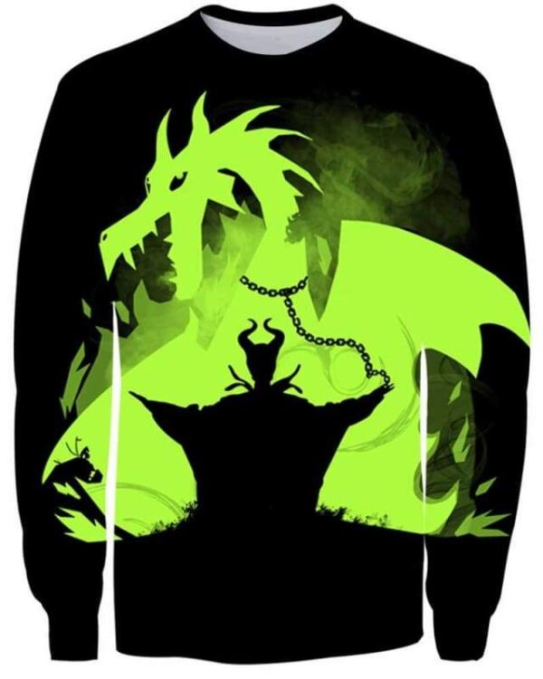 Maleficent Dragon - All Over Apparel - Sweatshirt / S - www.secrettees.com