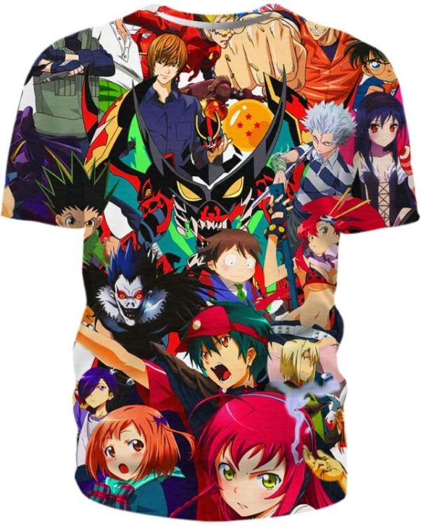 Manga Characters - All Over Apparel - Kid Tee / S - www.secrettees.com