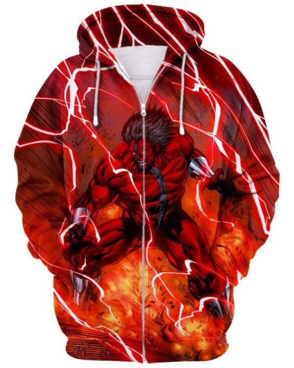 ManSteak - All Over Apparel - Zip Hoodie / S - www.secrettees.com