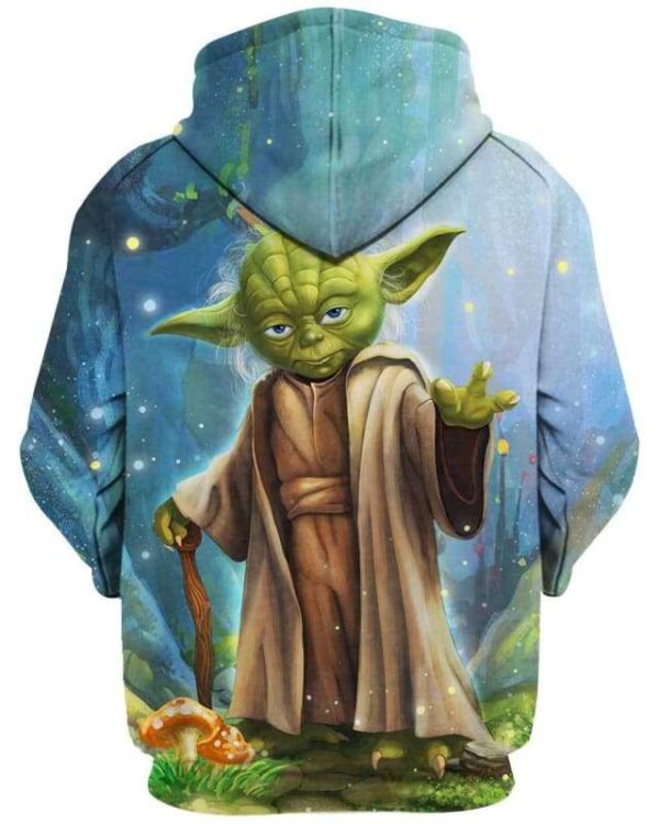 Master Yoda In The Forest - All Over Apparel - www.secrettees.com