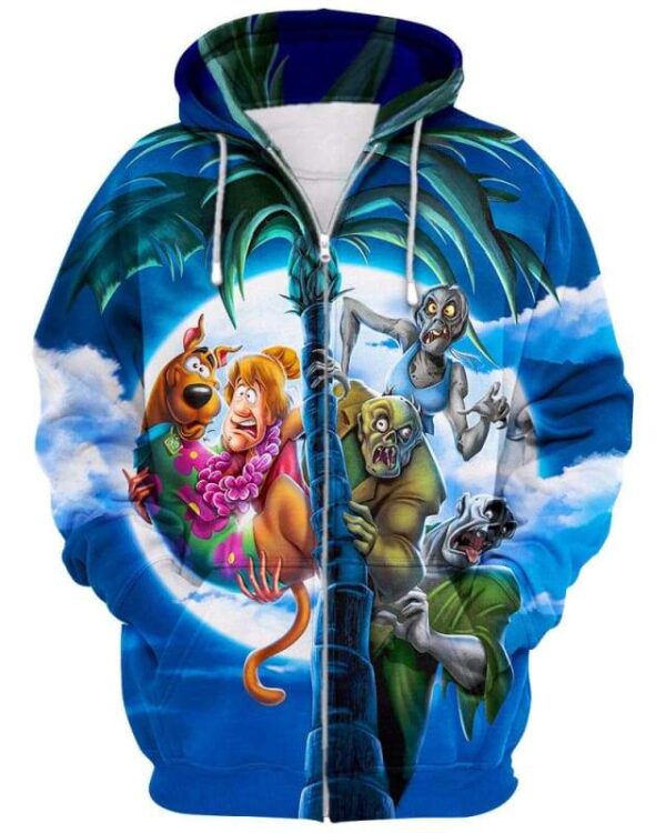 Memorable Vacation - All Over Apparel - Zip Hoodie / S - www.secrettees.com