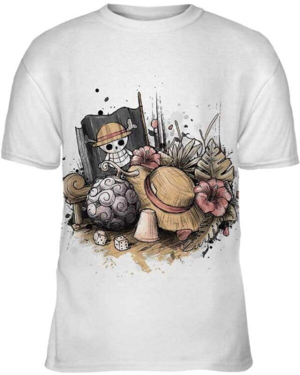 Memories Of The Pirate - All Over Apparel - Kid Tee / S - www.secrettees.com