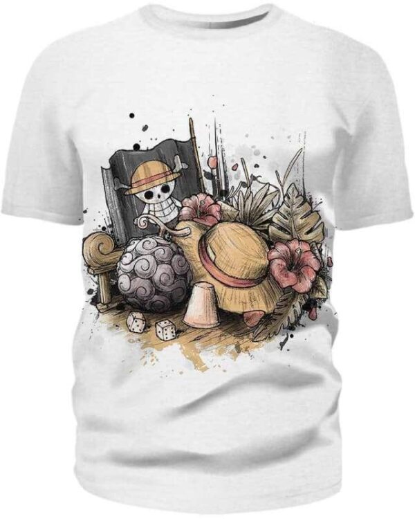 Memories Of The Pirate - All Over Apparel - T-Shirt / S - www.secrettees.com