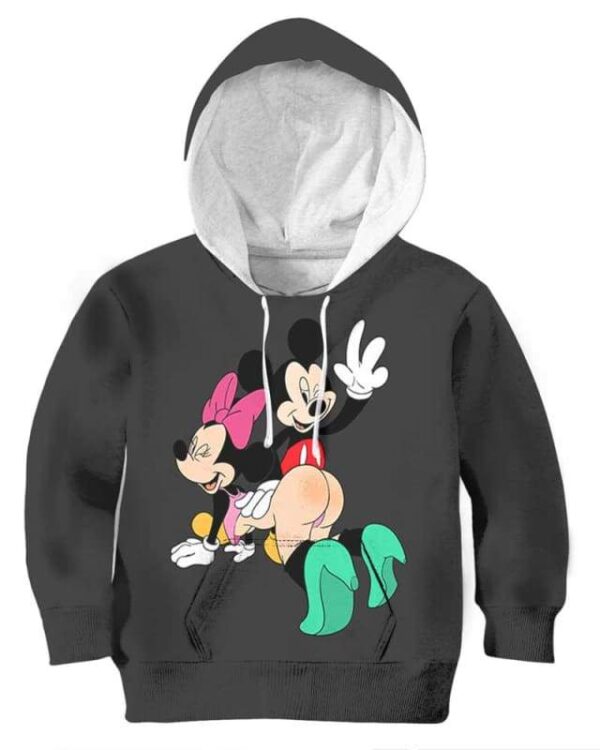 Mickey & Minnie Sculaccia - All Over Apparel - www.secrettees.com