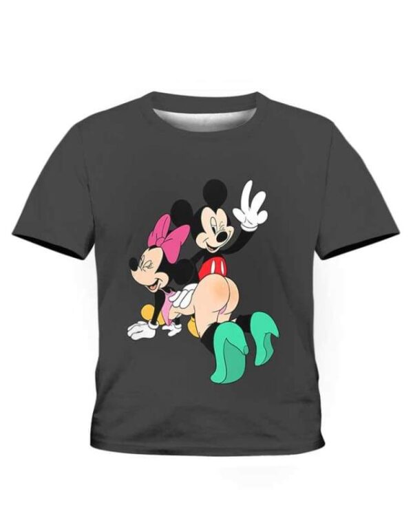 Mickey & Minnie Sculaccia - All Over Apparel - www.secrettees.com