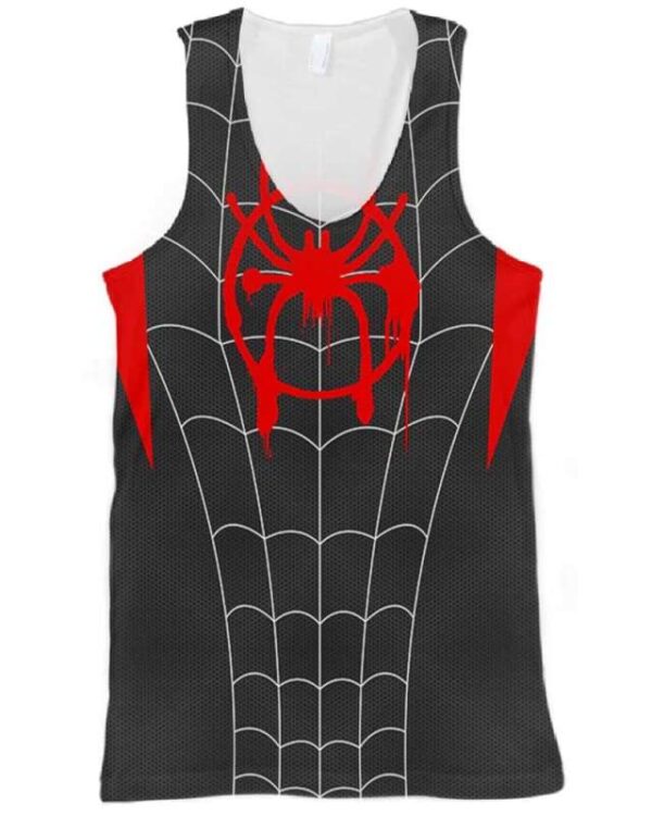 Miles Morales Costume - All Over Apparel - Tank Top / S - www.secrettees.com