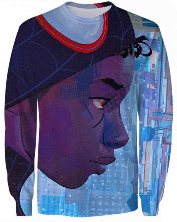 Miles Morales - All Over Apparel - Sweatshirt / S - www.secrettees.com