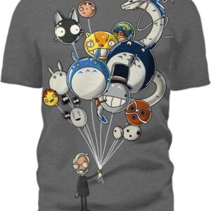 Miyazaki’s Balloons - All Over Apparel - T-Shirt / S - www.secrettees.com