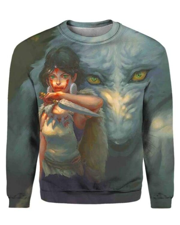 Mononoke - All Over Apparel - Sweatshirt / S - www.secrettees.com