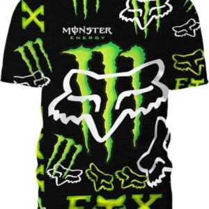 Monster Energy-Fox - All Over Apparel - T-Shirt / S - www.secrettees.com