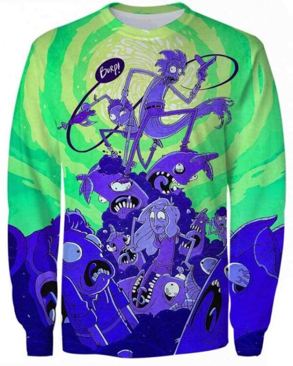 Monster War - All Over Apparel - Sweatshirt / S - www.secrettees.com