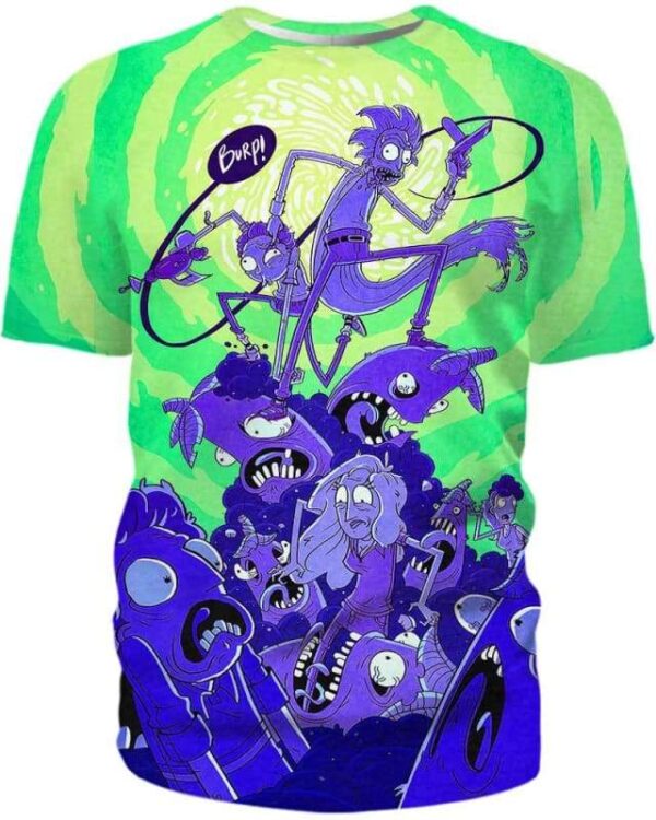 Monster War - All Over Apparel - T-Shirt / S - www.secrettees.com