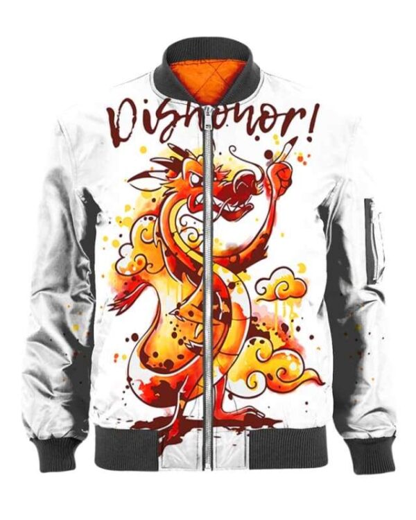 Mushu Dishonor - All Over Apparel - Bomber / S - www.secrettees.com