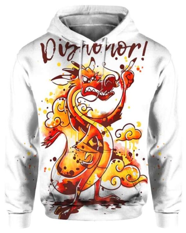 Mushu Dishonor - All Over Apparel - Hoodie / S - www.secrettees.com