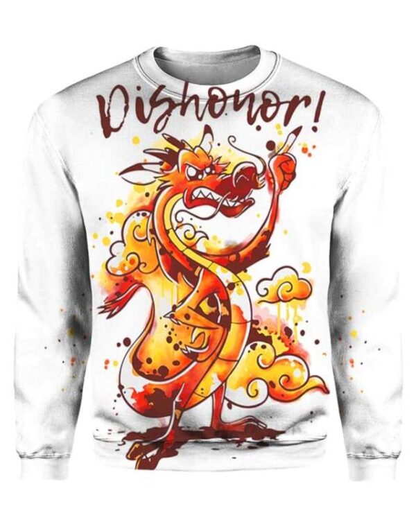 Mushu Dishonor - All Over Apparel - Sweatshirt / S - www.secrettees.com