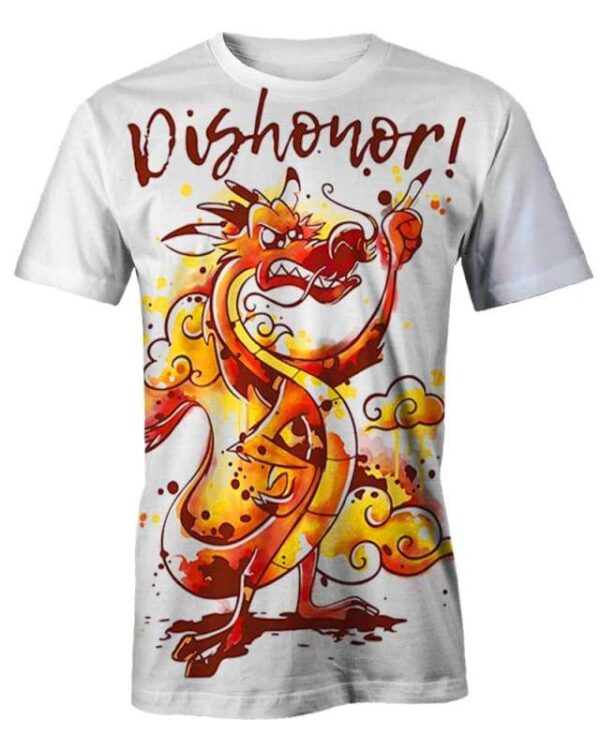 Mushu Dishonor - All Over Apparel - T-Shirt / S - www.secrettees.com