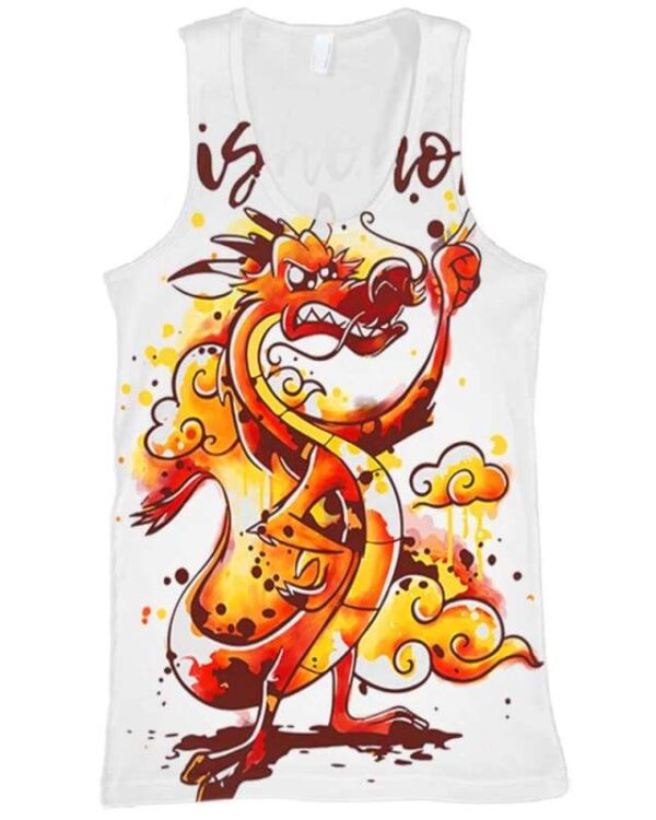 Mushu Dishonor - All Over Apparel - Tank Top / S - www.secrettees.com