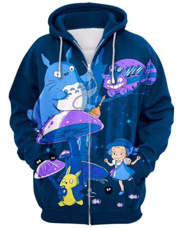 My Neighbor Alice - All Over Apparel - Zip Hoodie / S - www.secrettees.com