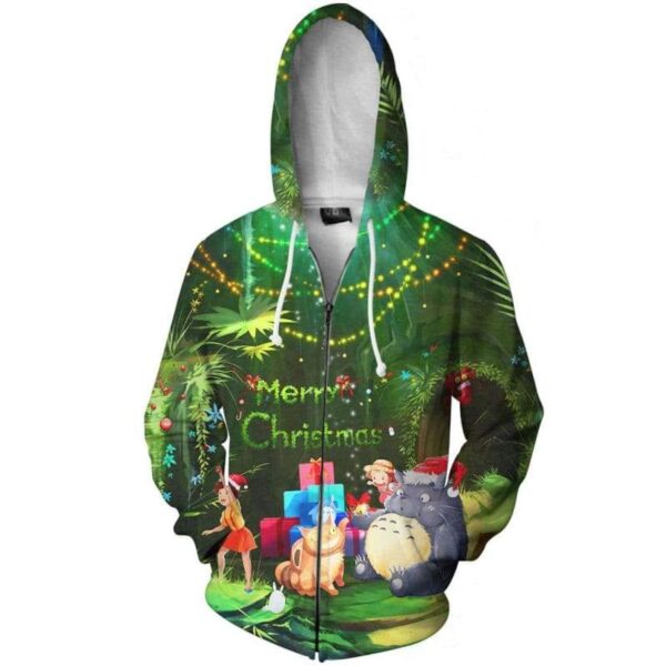 My Neighbor Christmas - All Over Apparel - Zip Hoodie / S - www.secrettees.com