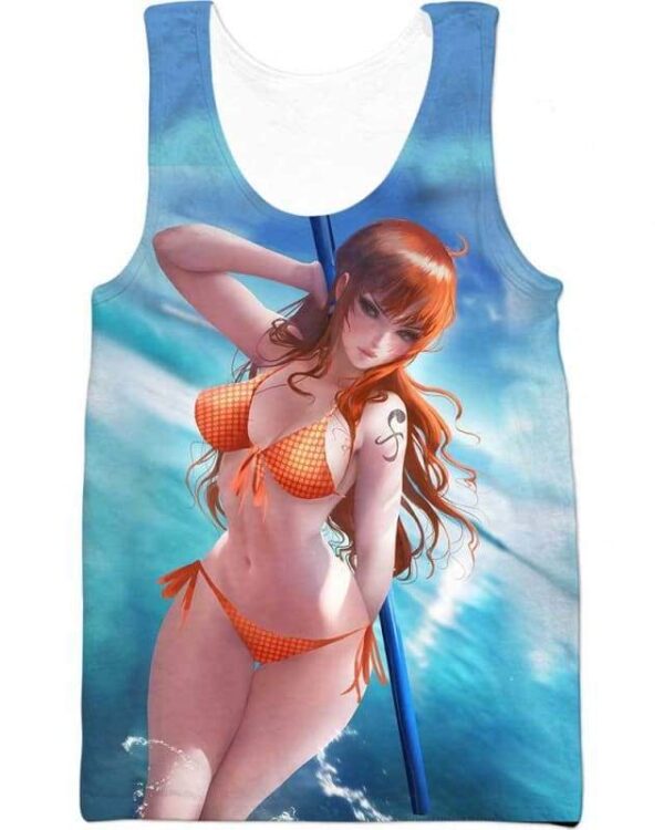 Nami On The Beach - All Over Apparel - Tank Top / S - www.secrettees.com