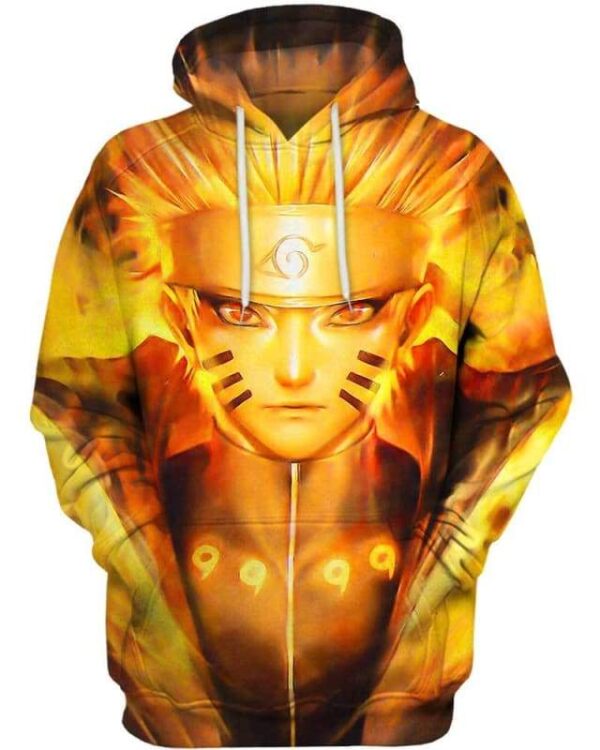 Naruto Fire - All Over Apparel - Hoodie / S - www.secrettees.com