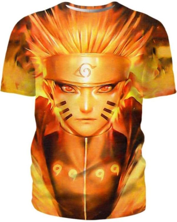 Naruto Fire - All Over Apparel - Kid Tee / S - www.secrettees.com