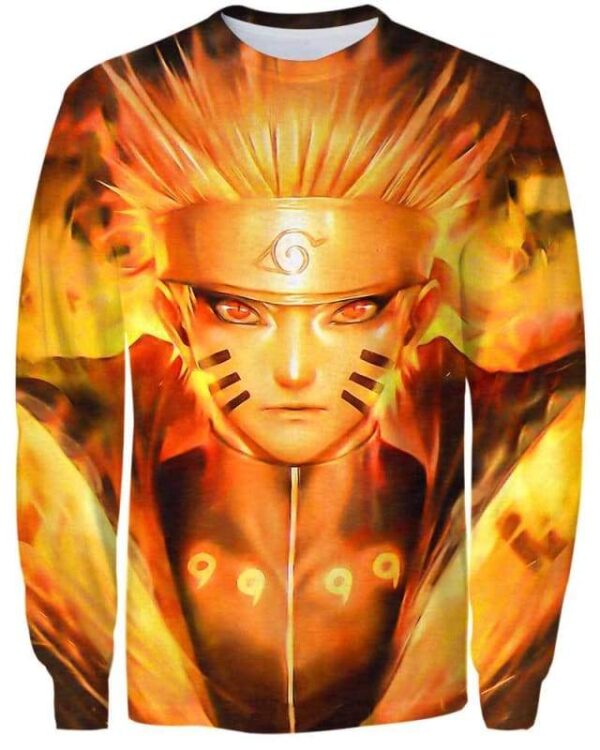 Naruto Fire - All Over Apparel - Sweatshirt / S - www.secrettees.com