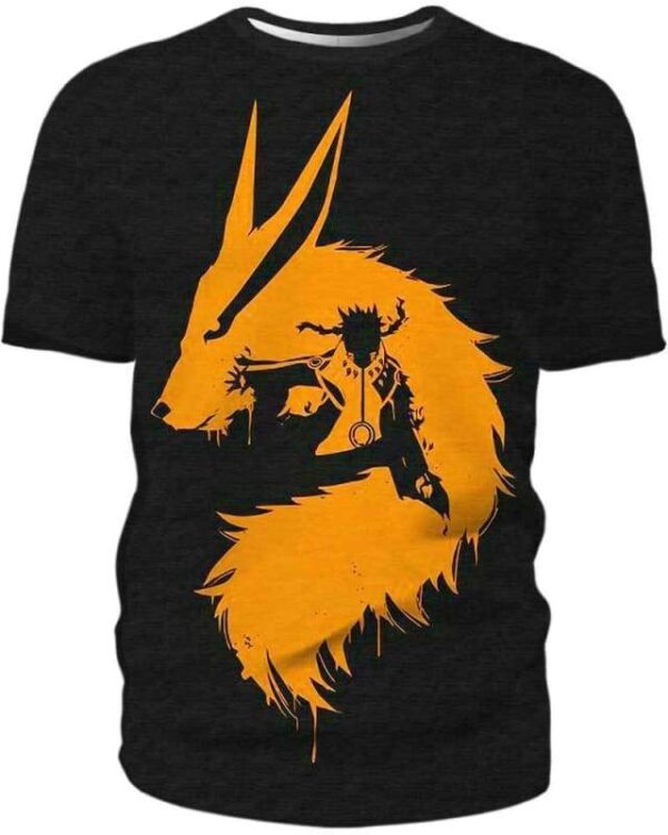 Naruto Kyuubi - All Over Apparel - T-Shirt / S - www.secrettees.com
