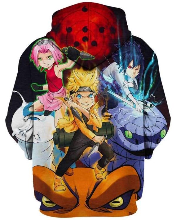 Naruto Legendary Team 7 - All Over Apparel - www.secrettees.com