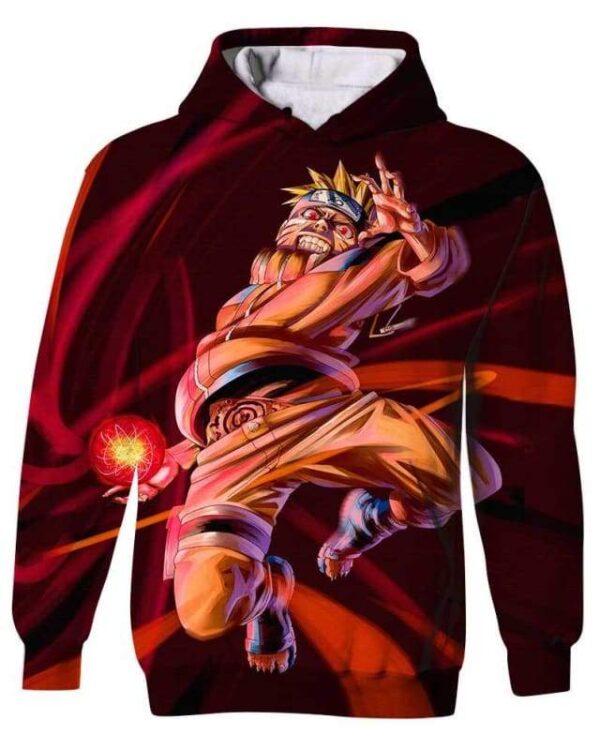 Naruto Outrage - All Over Apparel - Kid Hoodie / S - www.secrettees.com