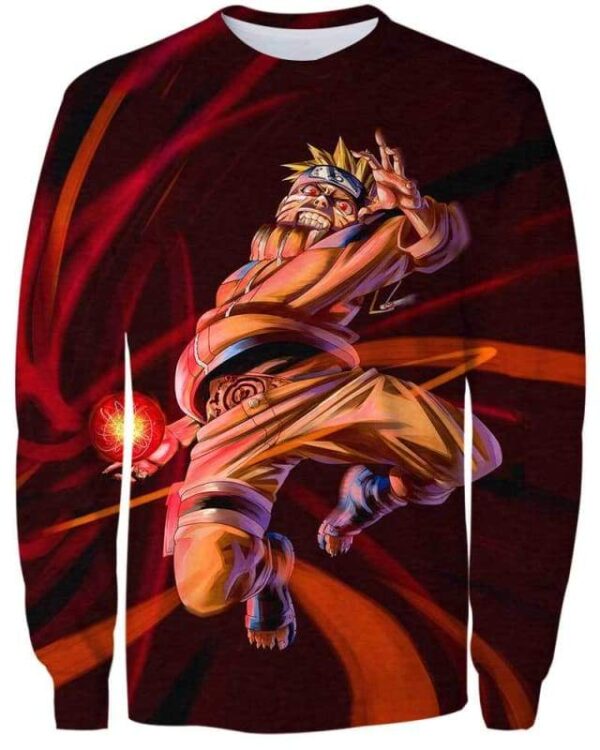 Naruto Outrage - All Over Apparel - Sweatshirt / S - www.secrettees.com