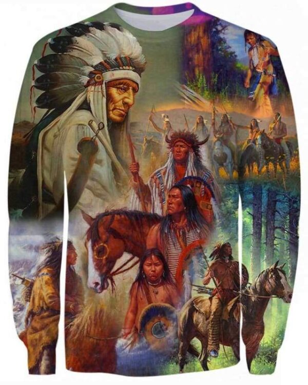Native American Archives - All Over Apparel - Sweatshirt / S - www.secrettees.com