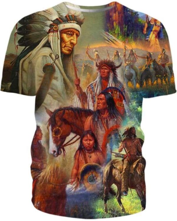 Native American Archives - All Over Apparel - T-Shirt / S - www.secrettees.com