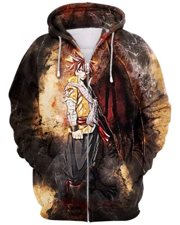 Natsu Darkness - All Over Apparel - Zip Hoodie / S - www.secrettees.com