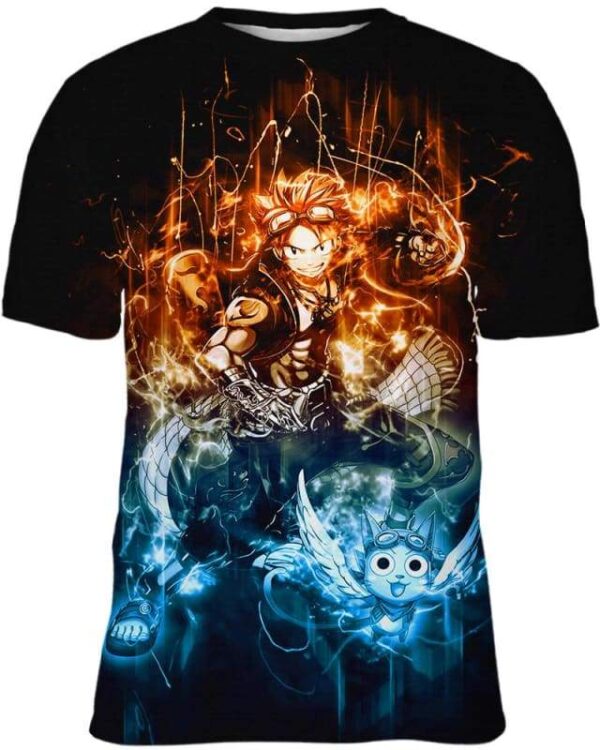 Natsu Dragneel - All Over Apparel - T-Shirt / S - www.secrettees.com