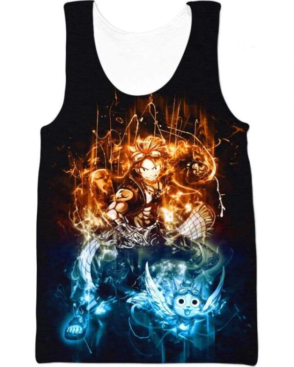 Natsu Dragneel - All Over Apparel - Tank Top / S - www.secrettees.com