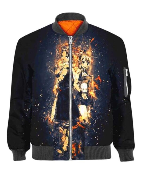 Natsu Dragon - All Over Apparel - Bomber / S - www.secrettees.com