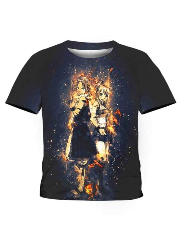 Natsu Dragon - All Over Apparel - Kid Tee / S - www.secrettees.com