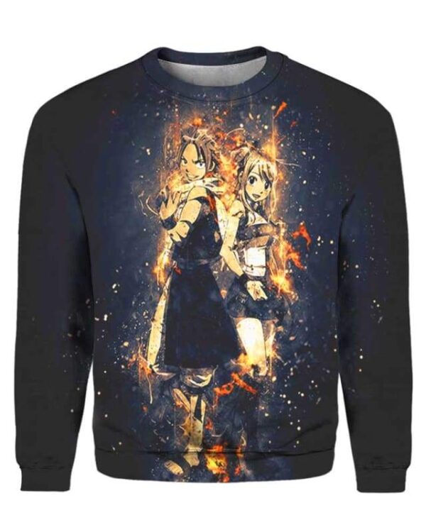 Natsu Dragon - All Over Apparel - Sweatshirt / S - www.secrettees.com